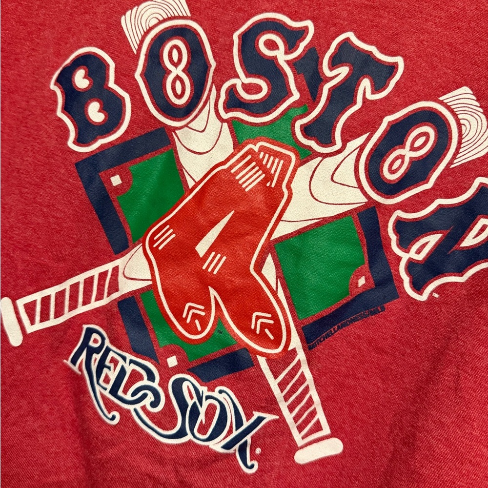 Mitchell & Ness Red Graphic Tee